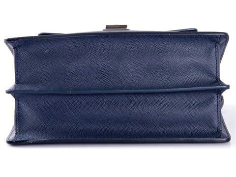 2014 Prada Saffiano Leather Document Holder VR0091 blue for sale - Click Image to Close
